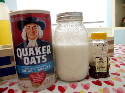 oatmeal milk and honey