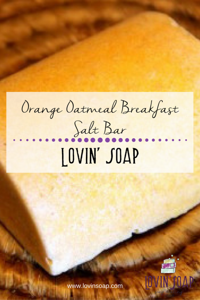 Orange Oatmeal Breakfast Salt Bar