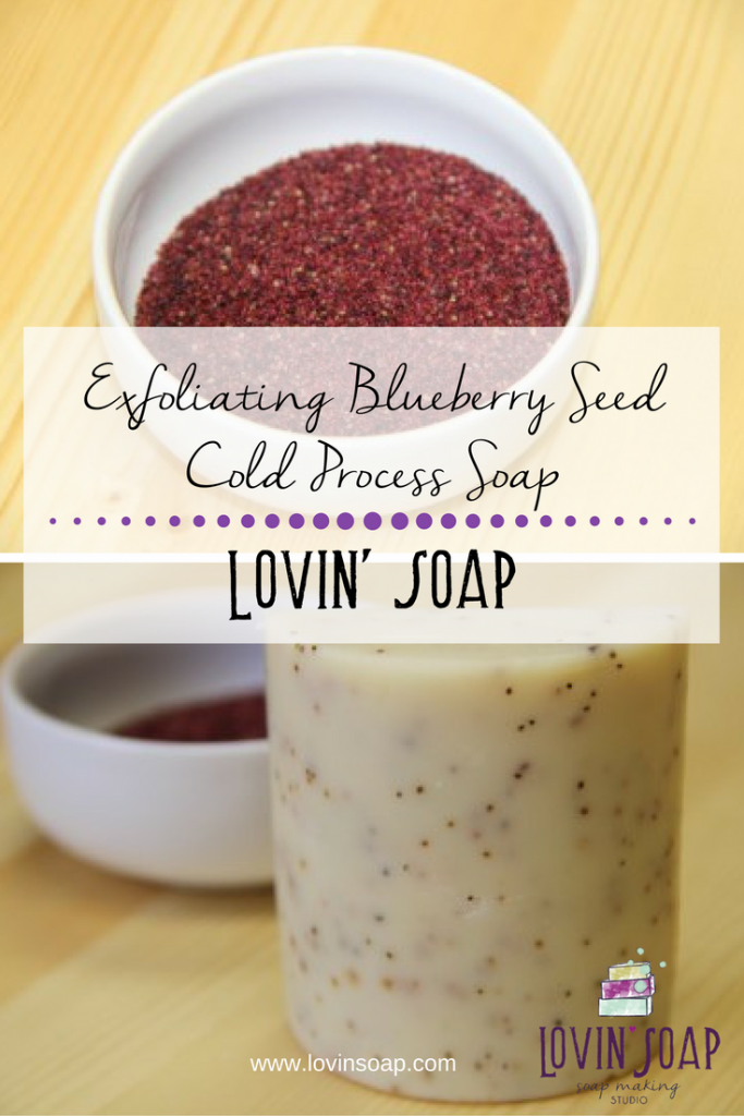 Exfoliating Blueberry Seed Cold Process Soap