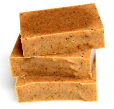 paprika and poppy seed soap