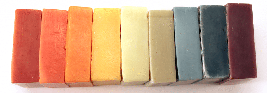 natural soap colors