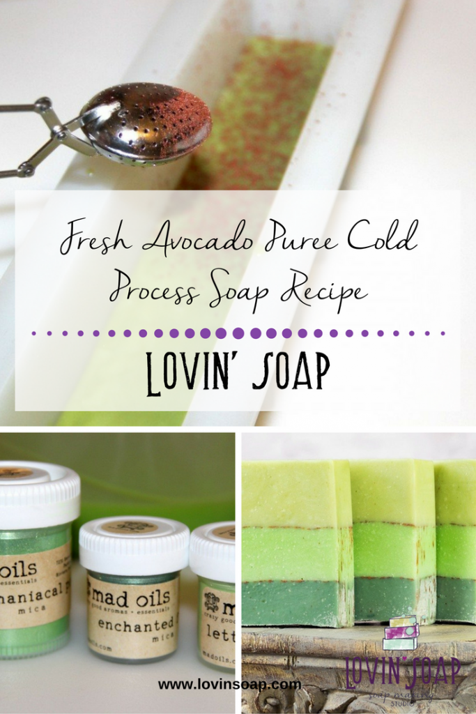 Fresh Avocado Puree Cold Process Soap Recipe