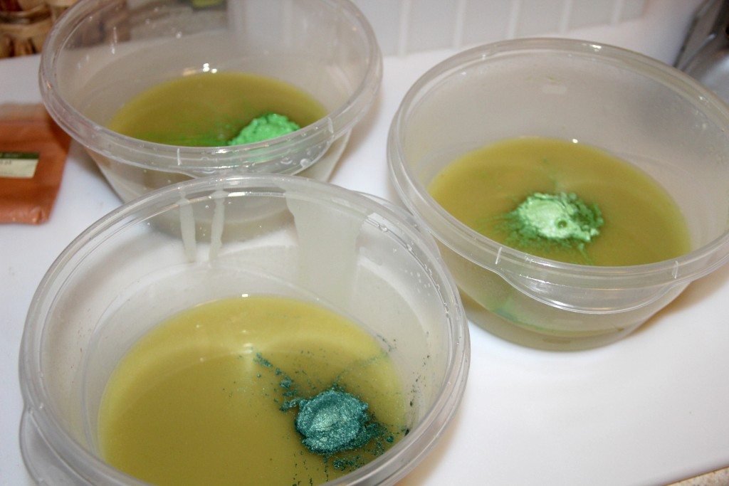 green mica soap