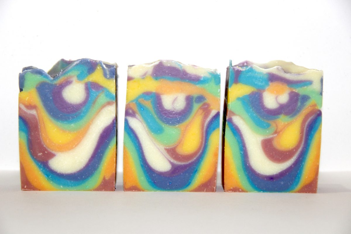 rainbow soap