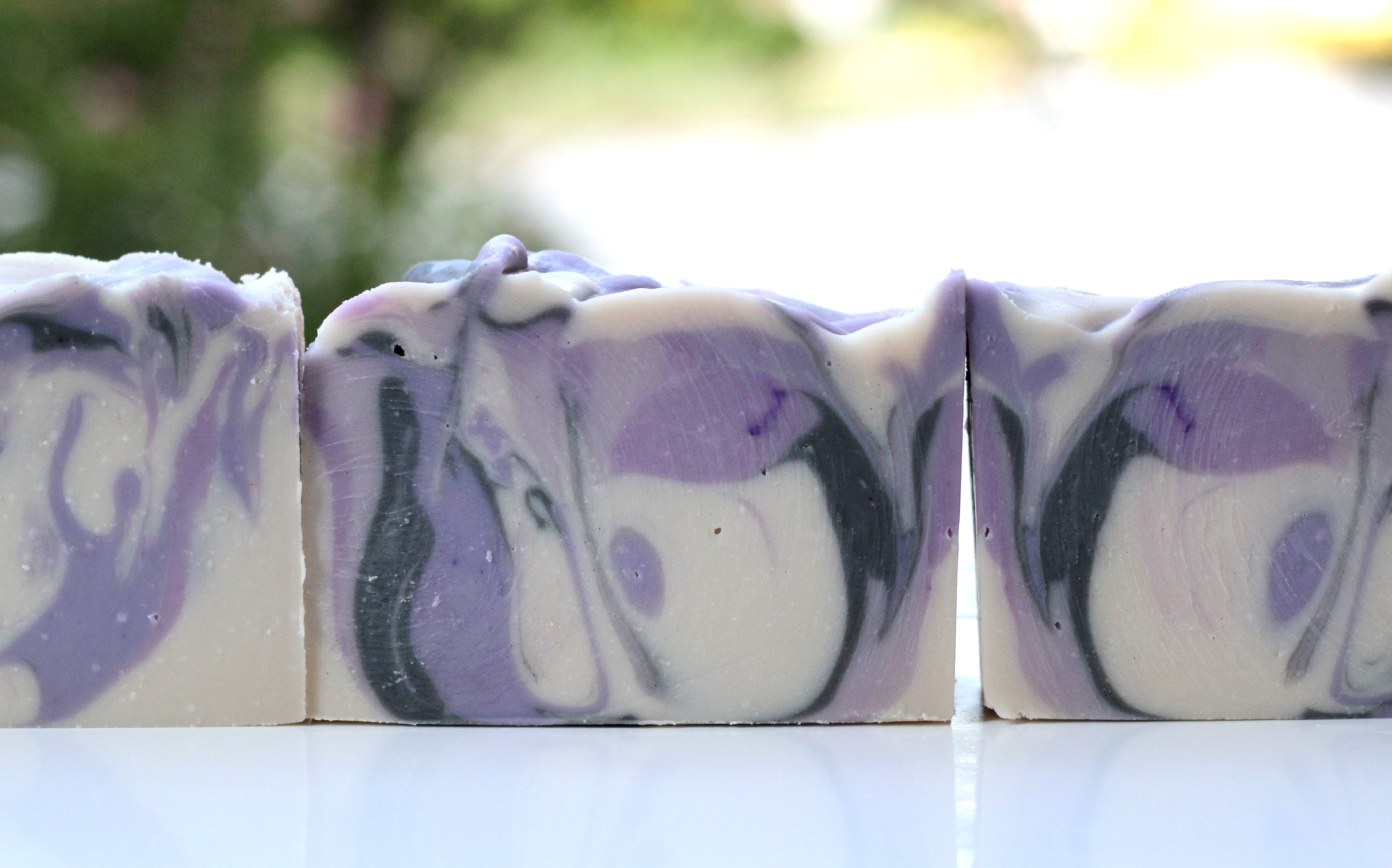 lavender soap swirl