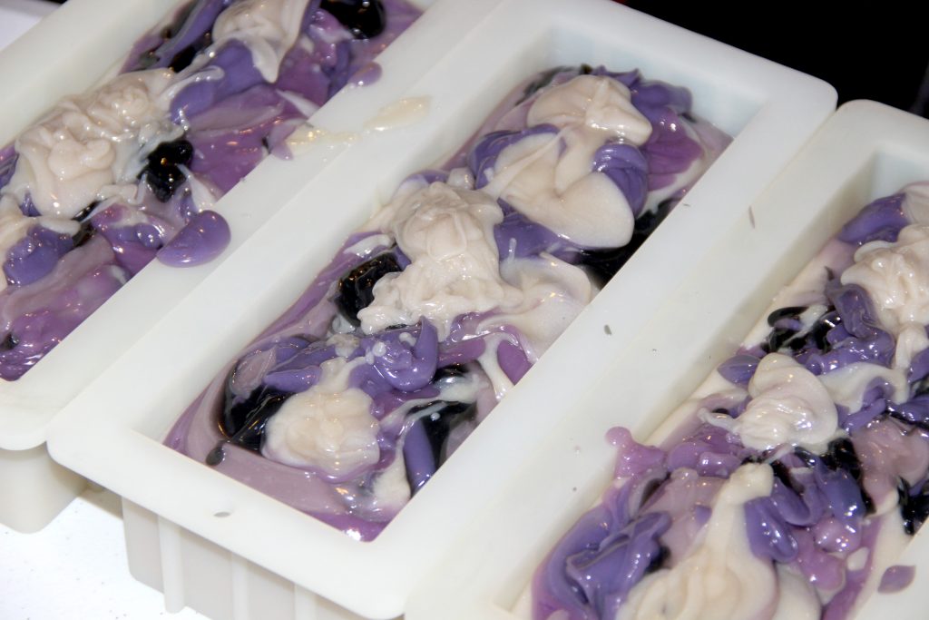 lavender swirl soap