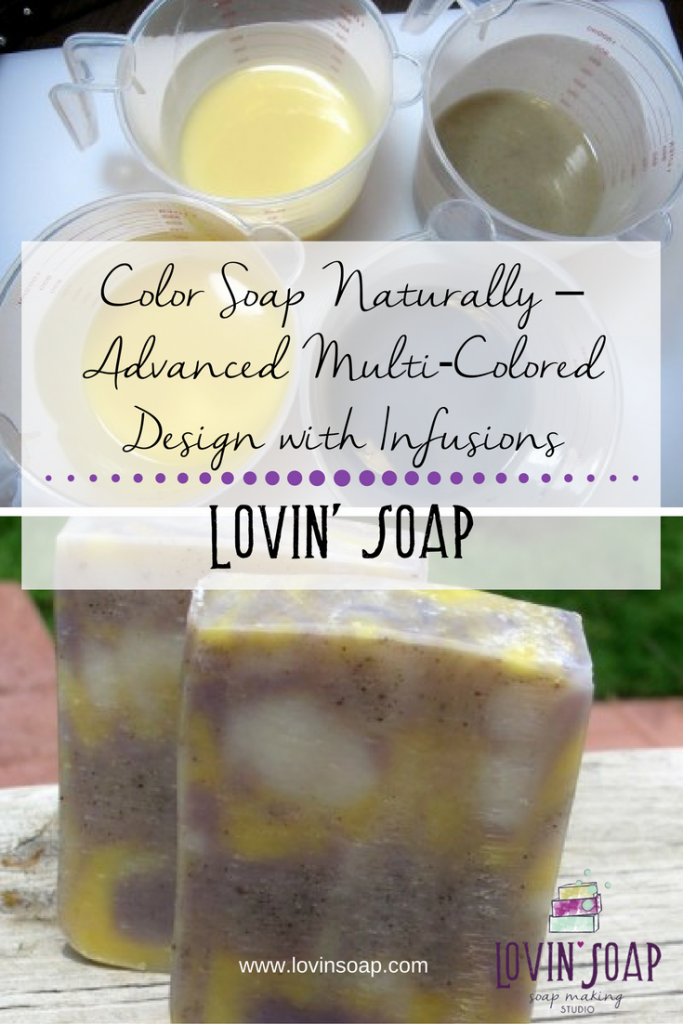 natural soap swirl with infusions
