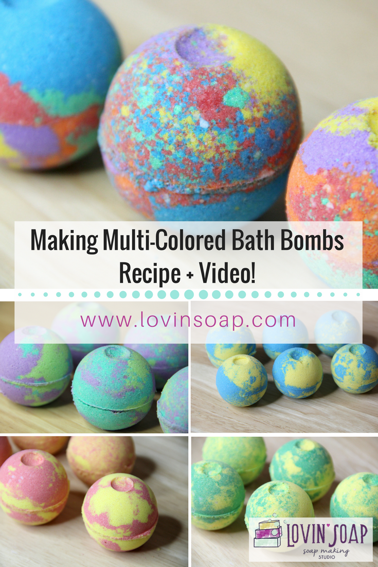 Multi Colored Bath Bombs