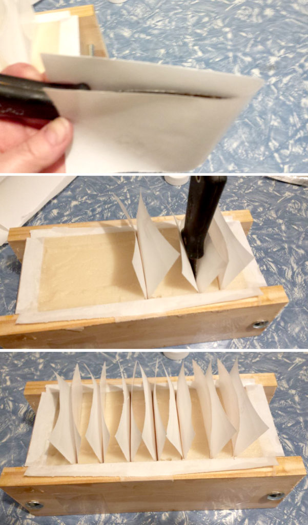 using freezer paper in salt bar loaf