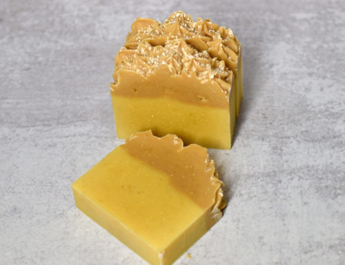 Kefir and Carrot Cold Process Soap – With Piping on Top